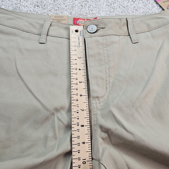 Dickies Juniors Size 7/28 Khaki Denim Low-Rise Work Skinny Jeans Stretch NWT - Picture 6 of 8